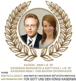Person Prof. KAISER&IN KAISERPAAR MARGARITAMATTHIAS I. v.B SP VON BAYERN SPORNHAUER DAS KAISERPAAR