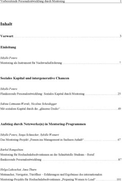 Inhaltsverzeichnis Inhaltsverzeichnis