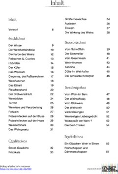 Inhaltsverzeichnis - Genüßlich - trinkfreudig - sauflustig - Teil 1.