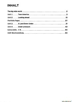 Inhaltsverzeichnis - Für 4 Wochenstunden Englisch : mit 11 Seiten Prüfungstraining und Muster-HAP - Workbook + Audio-CD.