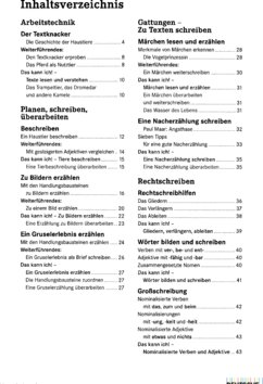 Inhaltsverzeichnis - Differenzierende Ausgabe - Arbeitsh. Plus [mit] Übungs-CD-ROM.