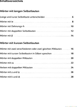 Inhaltsverzeichnis 1
