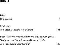Inhaltsverzeichnis 1