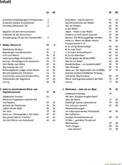 Inhaltsverzeichnis - Didaktischer Kommentar / Dr. Joachim Bierwirth, Bernd Haberlag, Dietmar Wagener