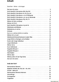 Inhaltsverzeichnis - Buch.