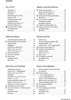 Inhaltsverzeichnis - Arbeitsheft in vereinfachter Ausgangsschrift / Autorinnen: Susanne Löffler, Stefanie Nägerl, Silke Richter, Yvonne Zimmermann