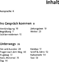 Inhaltsverzeichnis 1