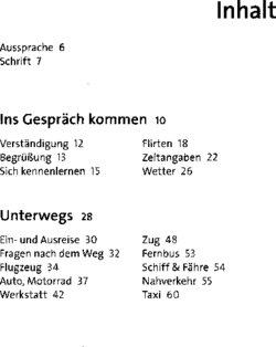 Inhaltsverzeichnis 1