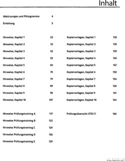 Inhaltsverzeichnis 1