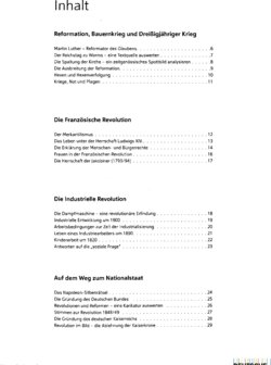 Inhaltsverzeichnis - Arbeitsheft / Autorinnen und Autoren: Uwe Hofemeister [und 5 weitere]