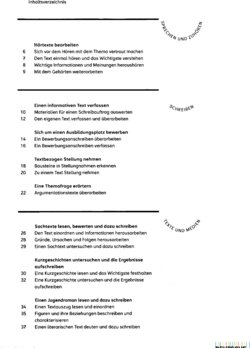 Inhaltsverzeichnis - Arbeitsheft mit interaktiven Übungen / August Busse, Irmgard Honnef-Becker, Peter Kühn, Magdalena Maria Nickoll, Fritz Wiesmann