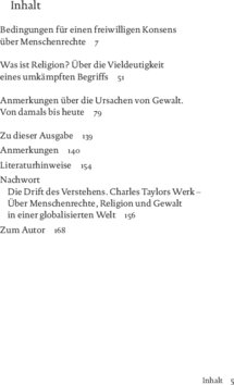 Inhaltsverzeichnis