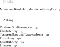 Inhaltsverzeichnis