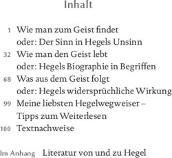 Inhaltsverzeichnis