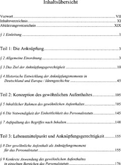 Inhaltsverzeichnis 1