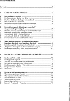 Inhaltsverzeichnis