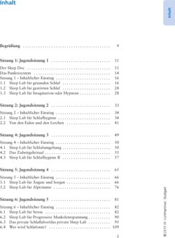 Inhaltsverzeichnis
