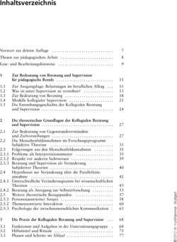 Inhaltsverzeichnis