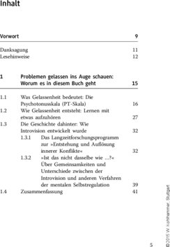 Inhaltsverzeichnis