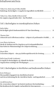 Inhaltsverzeichnis