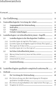 Inhaltsverzeichnis