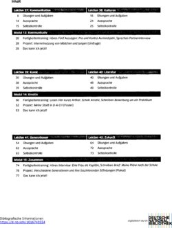 Inhaltsverzeichnis - B1 - Arbeitsbuch. / Anna Breitsameter ...