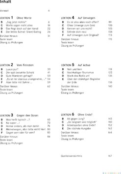 Inhaltsverzeichnis - Lektion 1 - 6 - Arbeitsbuch mit CD-ROM.