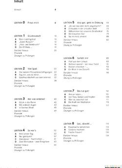 Inhaltsverzeichnis - Lektion 1 - 8 : [mit Lerner-CD-ROM] - Buch.