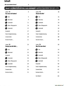Inhaltsverzeichnis - A2 - Arbeitsbuch [mit Lerner-CD-ROM].