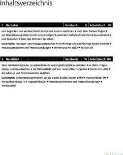 Inhaltsverzeichnis 1