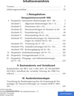 Inhaltsverzeichnis