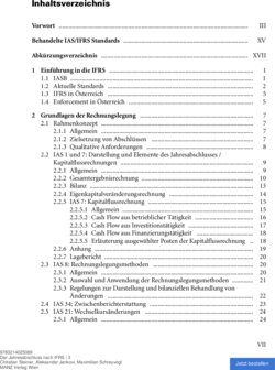 Inhaltsverzeichnis