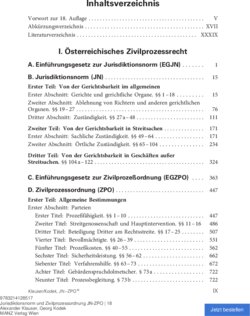 Inhaltsverzeichnis