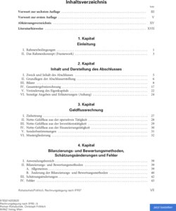 Inhaltsverzeichnis