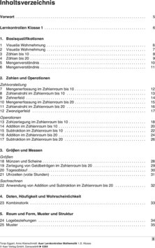 Inhaltsverzeichnis