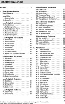 Inhaltsverzeichnis