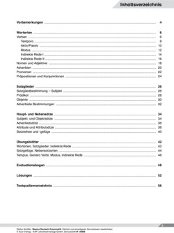 Inhaltsverzeichnis