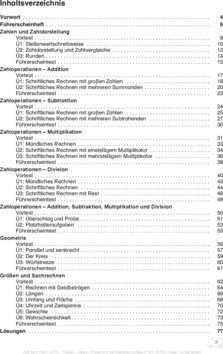 Inhaltsverzeichnis