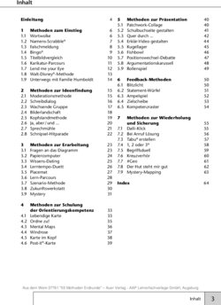 Inhaltsverzeichnis