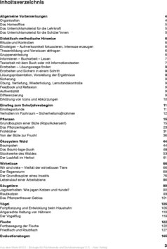 Inhaltsverzeichnis