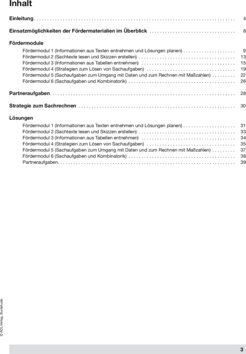 Inhaltsverzeichnis