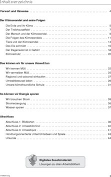 Inhaltsverzeichnis