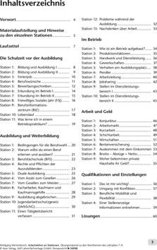 Inhaltsverzeichnis