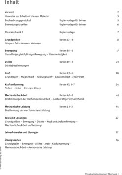Inhaltsverzeichnis