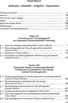 Inhaltsverzeichnis - Methoden, Maßstäbe, Aufgaben, Organisation / mit Beitr. von Susanne Baer ... - Bd. 1.