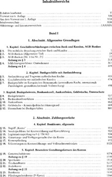 Inhaltsverzeichnis - Band 1