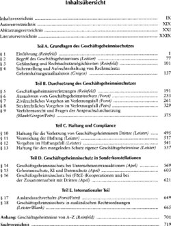 Inhaltsverzeichnis 1