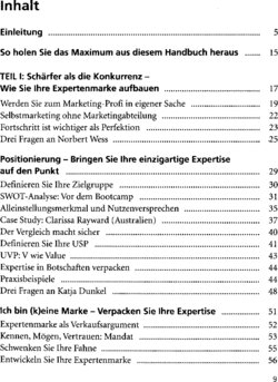 Inhaltsverzeichnis 1