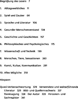 Inhaltsverzeichnis 1