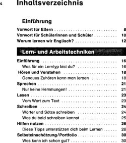 Inhaltsverzeichnis - Englisch : [CD-ROM mit 50 Arbeitsmaterialien und gesprochenem Wortschatz] / von Irene Overlack. Mit Ill. von Judith Arndt und Sandra Reckers